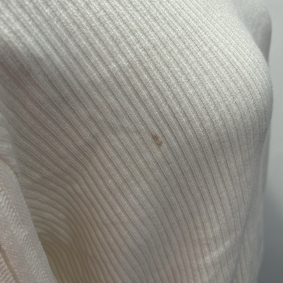 Maria pavan white sweater size g puff sleeve - Picture 7 of 12